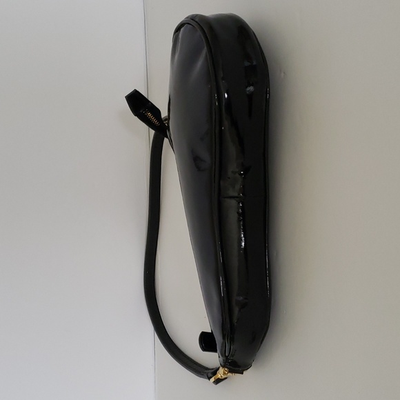 *Rare* Y2K Dior Oblique Trotter Pattern Embossed Patent Leather Mini Saddle Bag - Picture 7 of 14